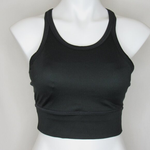 Prana Black BECKSA High Neck Racer Back Bralette Women's S Small - Picture 1 of 8